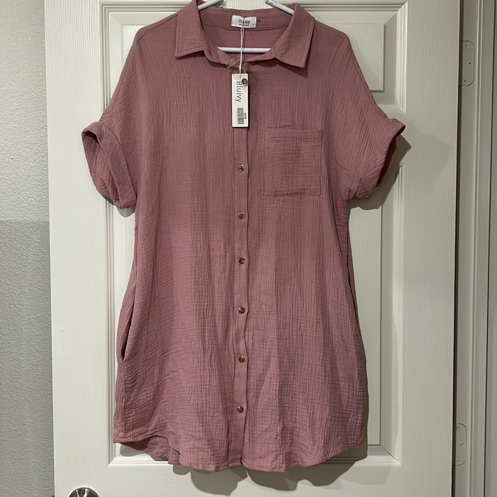 NWT Bluivy button down dress